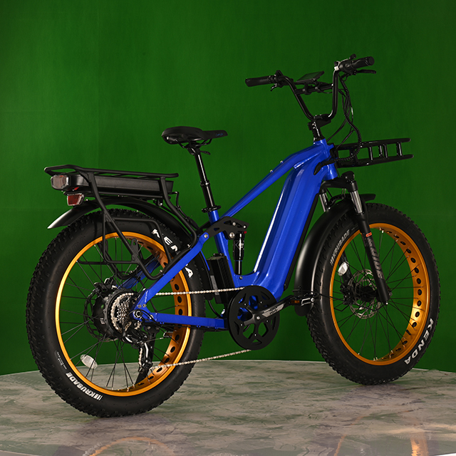 Bateria dupla Eletcirc Bike de alta potência Bike de pneu gordo 1500w Motor cubo